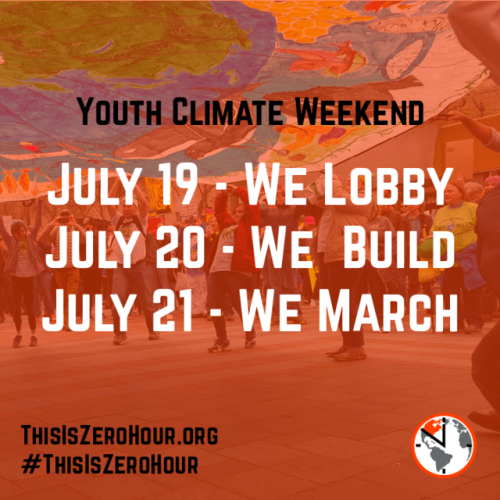 Join the Youth Climate movement! http://thisiszerohour.org/They’re also looking for volunteers to he
