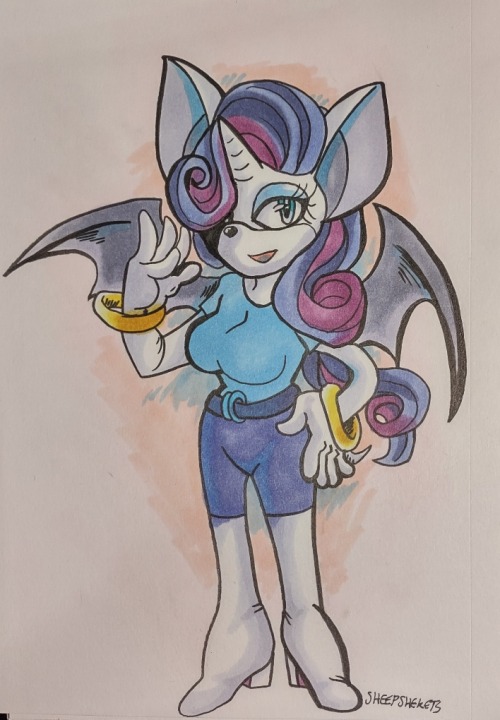 @flametiger77 Requested Rarity From MLP As A Mobian Bat
