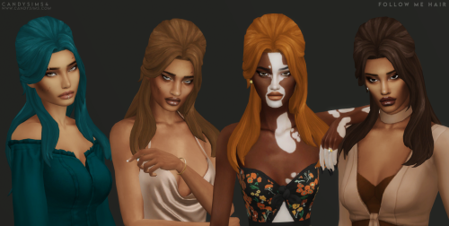 candysims4:FOLLOW ME HAIRFeaturing my updated hair color palette. As I said on Instagram, I really w