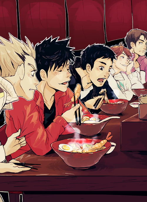 cloven: My favorite part of Haikyuu!! is the captain-gatherings that must happen off-scree