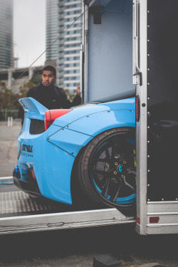 thephotoglife:  LibertyWalk 458 Italia x Forgiatos. 