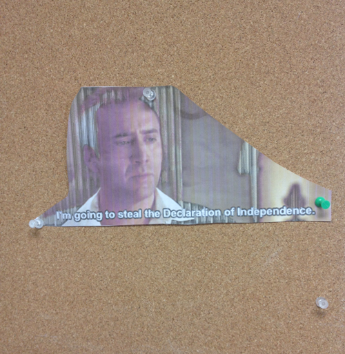 macklemore-fujisaki:nogoodturkey:  there’s a copy of the declaration of independence on the bulletin board in my western civ class today while my teacher was out of the room i stole it and put this up in its place my teacher laughed and asked who took