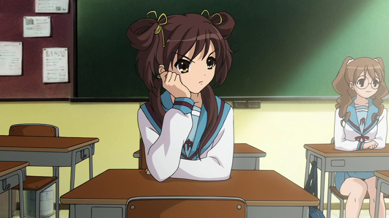 haruhisuzumiyafanpage:  The Melancholy of Haruhi Suzumiuya Episode 01 