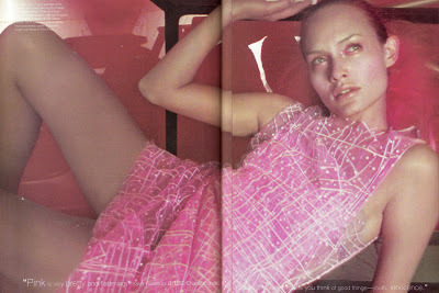 Amber Valetta in Bazaar, Dec. 1998