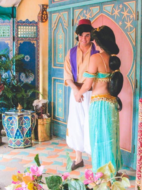 disney-facecharacters:Aladdin and Jasmine by shanntasmic