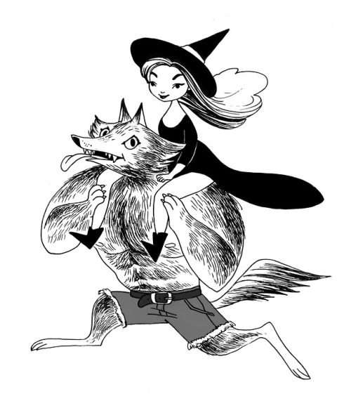 Finally updating this blog with a few of my favourites from Inktober. My theme was witches riding th