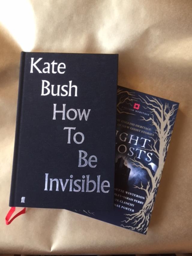 <p>I’ve a two week break from
my OU Masters Studies ahead, so I felt it was time to find myself a small gift to read and enjoy over the break.  The first book I chose was ‘Eight
Ghosts’ a compilation of stories selected by English Heritage. </p><p>The second book is Kate Bush ‘How to be Invisible’. The book presents the lyrics from our great musician’s songs for the first time. It will be a real treat to read the words and then revisit the songs.</p><p>Merry Christmas Everybody!</p>