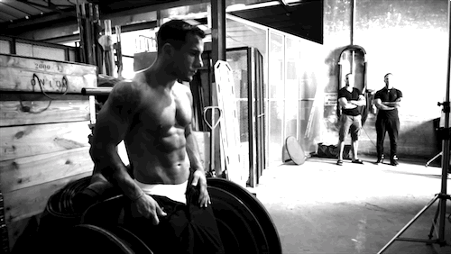 theboozehound:  12 GIFs That Keep on Giving from the Très Sexy French Firemen Calendar 