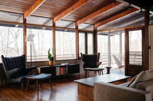 brianwferry: The Wood House, January 2016. I photographed this midcentury ranch home that’s being re