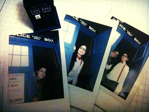 Me yesterday as the eleventh doctor. And the pics in the TARDIS are me and my twin sister at the Ite