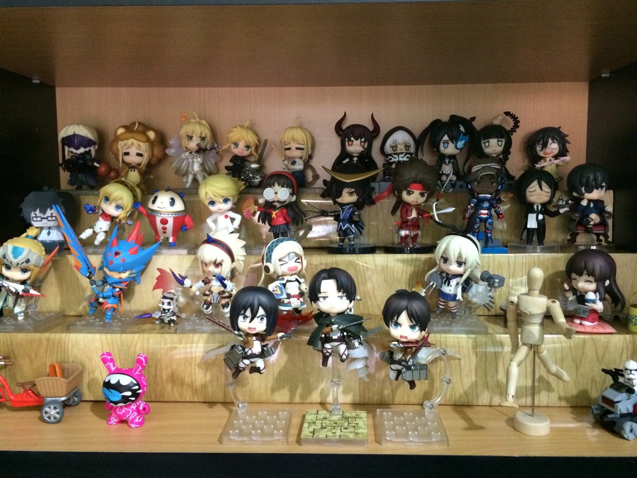 My collection :3 Nendoroid   lego   paper toy   something   something (づ｡◕‿‿◕｡)づ