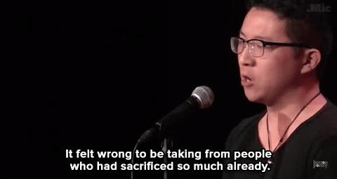 honeyyy-bunn: micdotcom: Watch: Brian Yu’s heartbreaking poem will strike anyone with students loans to the core.   exactly how it feels 