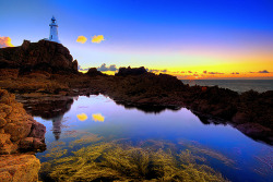 tr4nscending:  Two lonely clouds at the lighthouse By Corica 