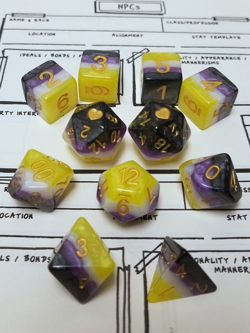 abouttogetdicey: NB Pride Dice by Heartbeat Dice Help support the blog?