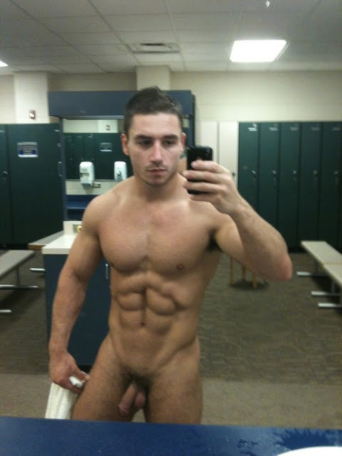 lockerroomguys:  Some more hot locker room ass and cock on display! For more hot