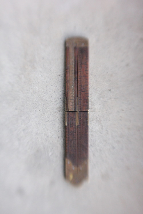 New items at Mountain Man Trading!  1920&rsquo;s Carpenter&rsquo;s Boxwood and Brass Caliper Ruler b