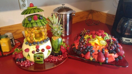 organichaos: I made this epic fruity fairy home and fruit salad for a friend’s birthday as a surpris