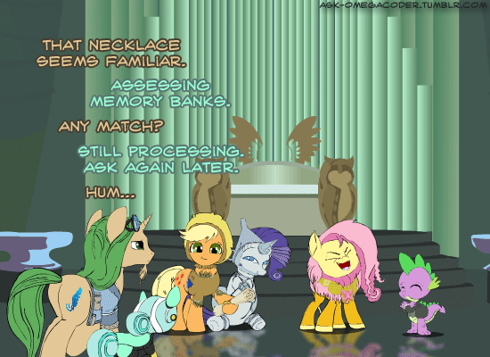 ask-omegacoder:  Three down, two to go? We Repair Ponies #74  x3! Eeee~! &lt;3