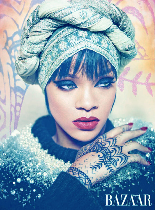 Rihanna by Ruven Afanador for Harper’s Bazaar Arabia. Earlier this month all you can hear was 