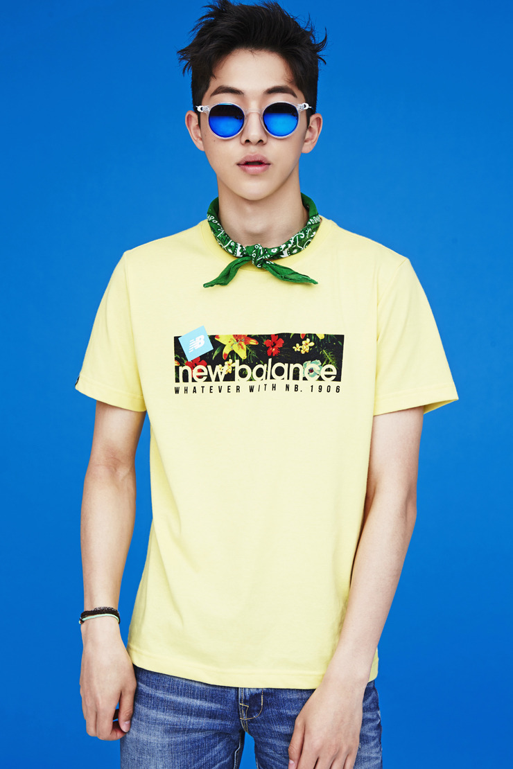 stardustmodel:  남주혁 Nam Joo Hyuk New Balance 2014 S/S Wild Flower Pack T-shirts