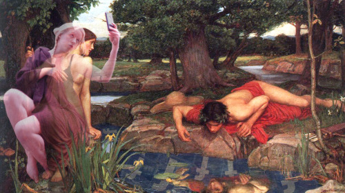 Shani Bell- Who Was Narcissus?-Me having a go at photoshop manipulation, focussing on concepts of yo