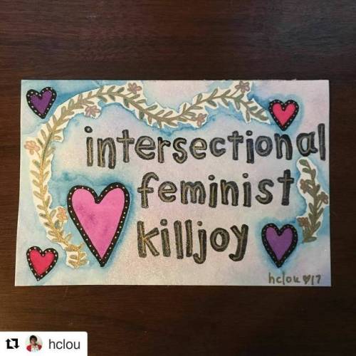 #Repost @hclou (@get_repost)・・・intersectional feminist killjoy. #hclouart #woc #qpoc #qwoc #poc #que