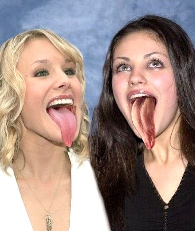 love women with long tongues.