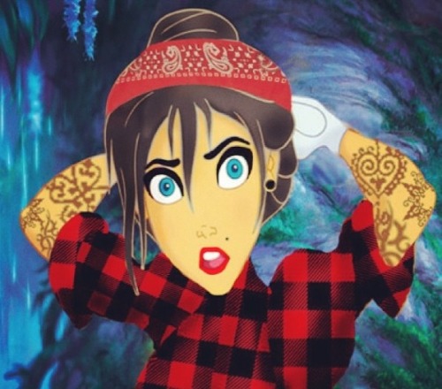 Disney princesses punk version.
