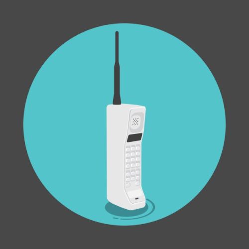 “Motorola Dynatac” illustration By Miguel Angélus BatistaAvailable on Society6 and Teepublic 