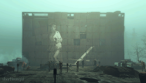 thecourier6:shatinn:Fallout 4 - Far Harbor -  Locations 1/? - Twin Cinema Good gif usage.