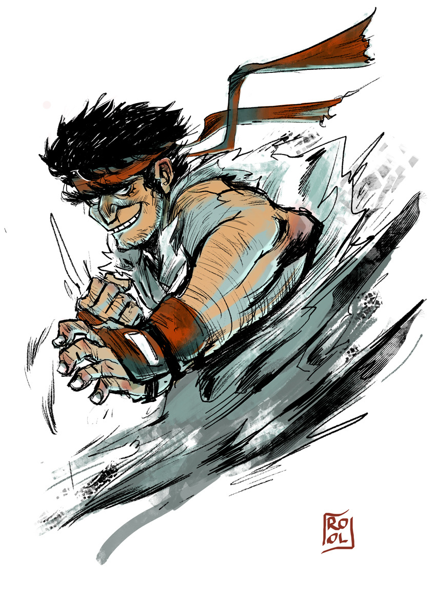 xombiedirge:  Ken &amp; Ryu by Rômulo de Oliveira / Blog