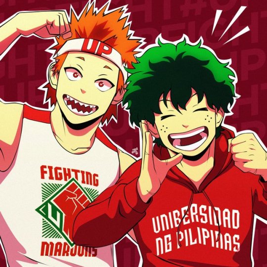 redemsi:  I got excited and I didn’t know how to express myself other than bnha so.UP FIGHT!!  