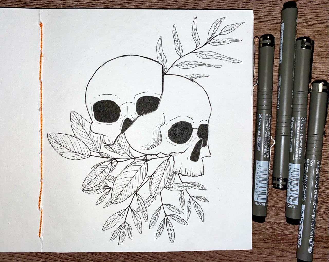 smiling skull drawing - Clip Art Library