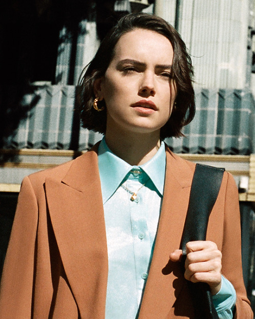 missdaisydaily: Daisy Ridley photographed by Matthew Sprout for PORTER Magazine.