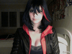 voidparadoxblogtho:  A Ryuko GIF of the adorable meltyfate! My new favourite person ever :3 http://meltyfate.deviantart.com/   my love!~ &lt;3 &lt;3 &lt;3 &lt;3