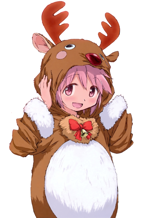 shsl-introvert:  Transparent reindeer Madoka to keep your blog company for Christmas!! 