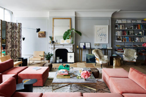 The stunning home of Jenna Lyons in SoHo, spotted in T Magazine, New York Times | Photo by Simon Wat