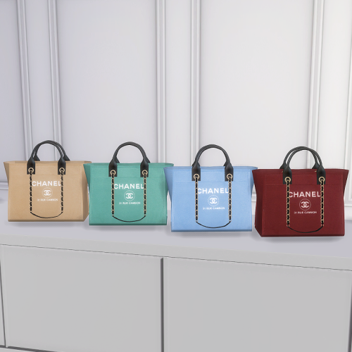 xplatinumxluxexsimsx: Chanel Deauville Luxury Tote Bag Vol.3 Now on my Patreon *PUBLIC RELEASED/FREE