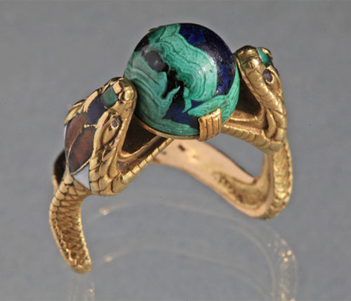 stonelionhearts:Symbolist Serpent Ring // Charles Boutet de Monvel 1855-1913 (x)