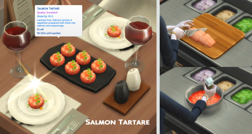  May 2022 Recipe_Salmon Tartare ※Need Recipe Pack Mod Latest Version (22.05.05 version)※[Recipe Info