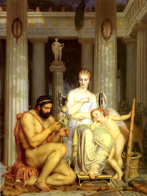 Marc-Charles-Gabriel Gleyre, Hercules and Omphale, 1862