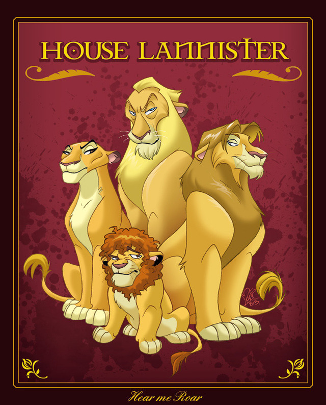 kvothetheraving:  laughingsquid:  House Lannister From ‘Game of Thrones’ Illustrated