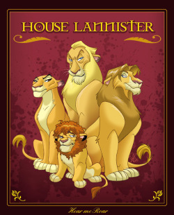 kvothetheraving:  laughingsquid:  House Lannister From ‘Game