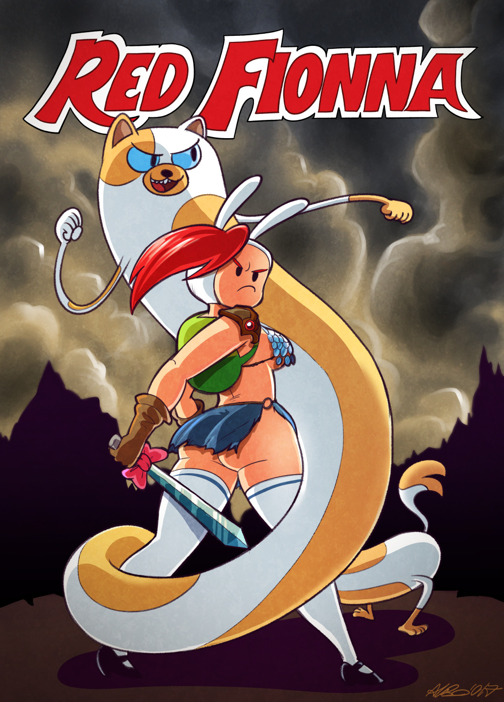 ninsegado91: albonet: I have a problem with mash-ups :DHere is Red Sonja/Fionna and