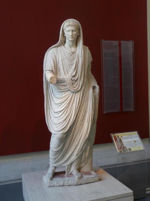 Palazzo Massimo - Emperor Augustus as Pontifex MaximusRome, July 2012