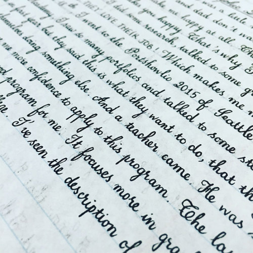 blossomandglow:lchupanibre: boredpanda: Perfect Handwriting Examples That’ll Give You An Eyega