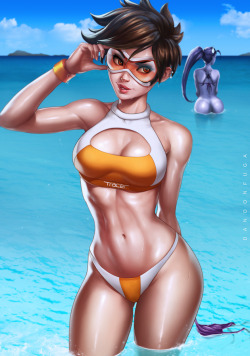 juicytime:  Beachqueen Tracer by dandonfuga 