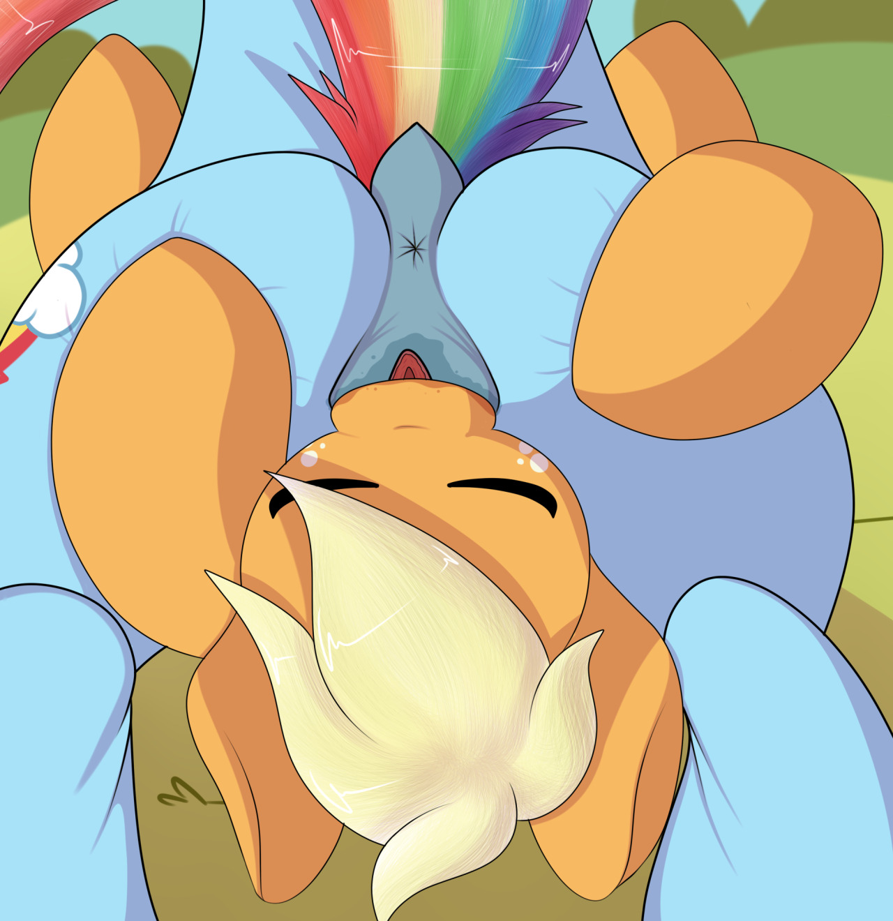 honeybawl:  “Give’er a lick”Finally got this done, trying out something new