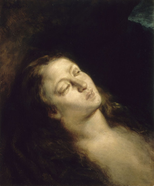 call-him-rita:Madeleine dans le désert - Delacroix, 1845
