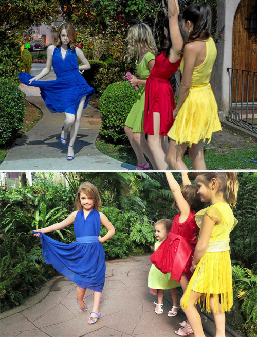 jembem101:sixpenceee:Three little sisters recreate movie scenes with their mom. More info: dontcallmeoscar.tumblr.com | 